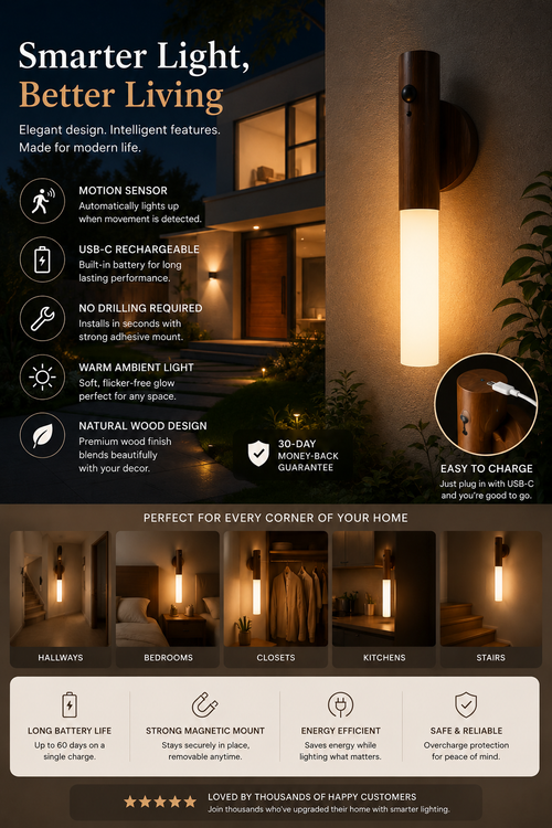 Rechargeable Motion Sensor Light